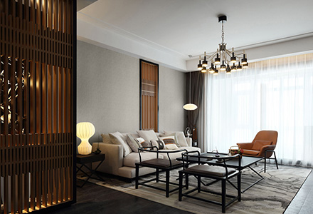 北京首開華潤城中式風(fēng)格別墅裝修設(shè)計(jì)