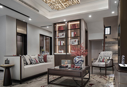 北京燕西華府新中式風格別墅裝修設計