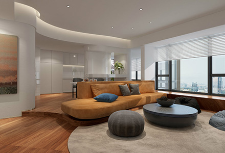 北京金科王府極簡風格別墅裝修設(shè)計