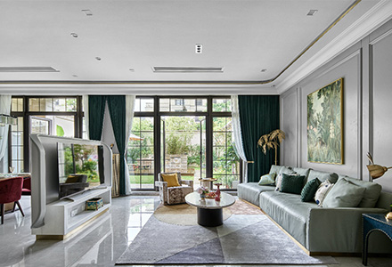 北京景粼原著美式風(fēng)格別墅裝修設(shè)計