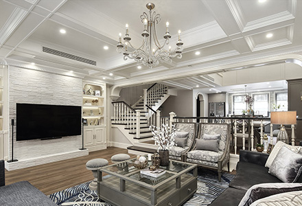 北京金科王府美式風(fēng)格別墅裝修設(shè)計