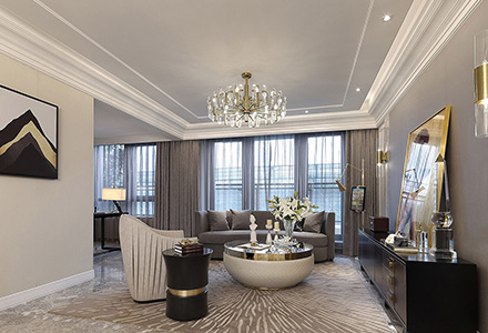 北京澤信公館新古典風(fēng)格軟裝設(shè)計